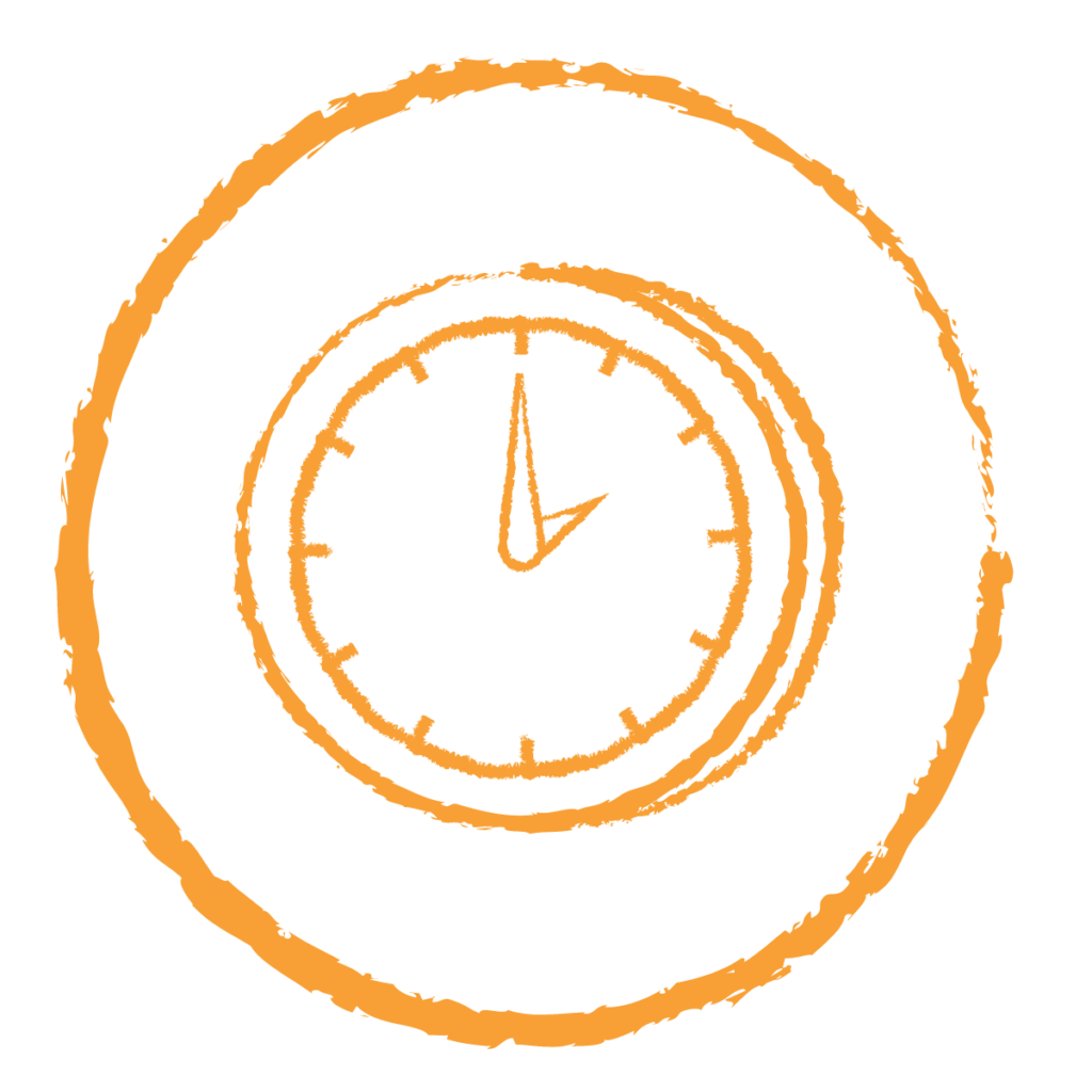 orange clock icon